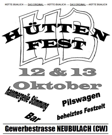 huette neubulachbualich fest