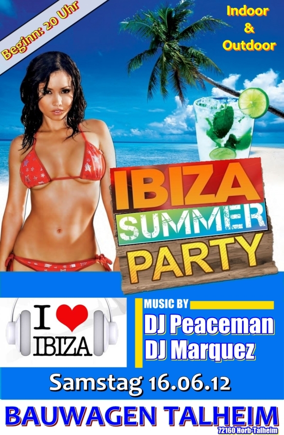 IbizaSummerparty Flyer